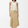 Asymmetric Skirt in Cotton