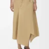 Asymmetric Skirt in Cotton