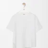 Asymmetric T-Shirt in Cotton Blend Asymmetric T-Shirt in Cotton Blend