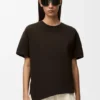Asymmetric T-Shirt in Cotton Blend Asymmetric T-Shirt in Cotton Blend