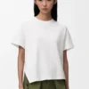Asymmetric T-Shirt in Cotton Blend Asymmetric T-Shirt in Cotton Blend