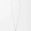 Aubergine Necklace in Sterling Silver and Pearl