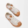 Ballet Runner 2.0 Unlined in Deerskin and Vegetable-Tanned Calfskin