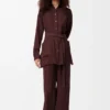 Belted Blouse in Silk