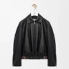 Belted Jacket in Nappa Lambskin