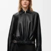 Belted Jacket in Nappa Lambskin