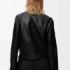 Belted Jacket in Nappa Lambskin