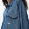 Belted Shirt in Denim