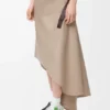 Belted Skirt in Cotton and Silk Belted Skirt in Cotton and Silk