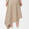 Belted Skirt in Cotton and Silk Belted Skirt in Cotton and Silk