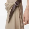 Belted Skirt in Cotton and Silk Belted Skirt in Cotton and Silk