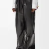Belted Trousers in Nappa Lambskin Belted Trousers in Nappa Lambskin