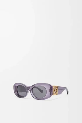 Beveled Oval Maxi Anagram Sunglasses