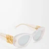 Beveled Oval Maxi Anagram Sunglasses Beveled Oval Maxi Anagram Sunglasses