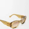 Beveled Oval Maxi Anagram Sunglasses Beveled Oval Maxi Anagram Sunglasses