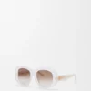 Beveled Pentagon Sunglasses