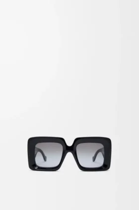 Beveled Square Maxi Anagram Sunglasses