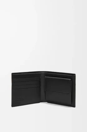 Bifold Coin Wallet in Satin Calfskin