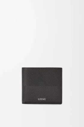Bifold Coin Wallet in Textured Classic Calfskin