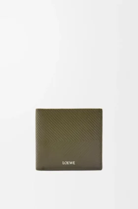Bifold Coin Wallet in Textured Classic Calfskin