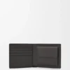 Bifold Coin Wallet in Textured Classic Calfskin