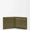 Bifold Coin Wallet in Textured Classic Calfskin