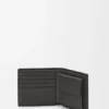 Bifold Coin Wallet in Textured Classic Calfskin
