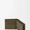 Bifold Coin Wallet in Textured Classic Calfskin