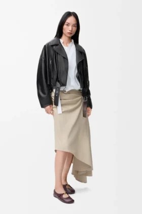 Biker Jacket in Nappa Lambskin