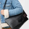 Bob Folded Tote in Shiny Supple Calfskin