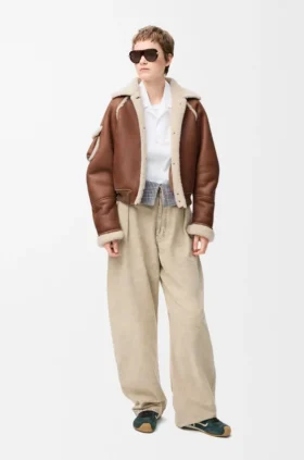 Bomber Jacket in Shearling
