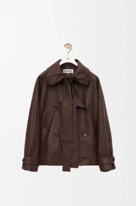 Bow Jacket in Nappa Lambskin