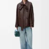 Bow Jacket in Nappa Lambskin