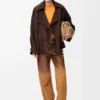 Bow Jacket in Suede Goatskin