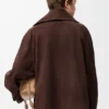 Bow Jacket in Suede Goatskin