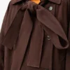 Bow Jacket in Suede Goatskin
