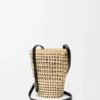 Braid Pocket in Iraca Palm and Calfskin Braid Pocket in Iraca Palm and Calfskin