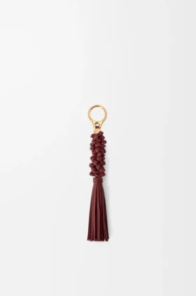 Braided Knot Charm in Calfskin