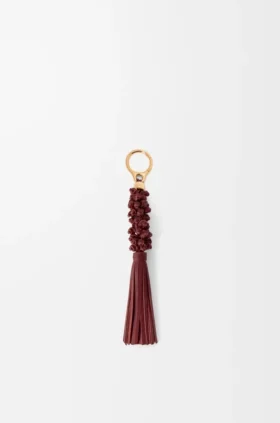 Braided Knot Charm in Calfskin