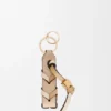 Braided Strap Keyring in Calfskin Braided Strap Keyring in Calfskin