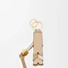 Braided Strap Keyring in Calfskin Braided Strap Keyring in Calfskin
