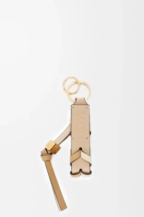 Braided Strap Keyring in Calfskin