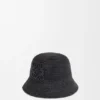 Bucket Hat in Raffia and Calfskin Bucket Hat in Raffia and Calfskin