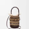 Bucket in Cord and Leather Bucket in Cord and Leather