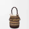 Bucket in Cord and Leather Bucket in Cord and Leather