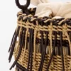 Bucket in Cord and Leather Bucket in Cord and Leather