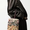 Bucket in Cord, Leather and Wool Bucket in Cord, Leather and Wool