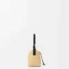Cala Mini Bag in Classic Calfskin and Raffia Cala Mini Bag in Classic Calfskin and Raffia