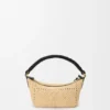 Cala Mini Bag in Classic Calfskin and Raffia Cala Mini Bag in Classic Calfskin and Raffia