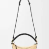 Cala Mini Bag in Classic Calfskin and Raffia Cala Mini Bag in Classic Calfskin and Raffia